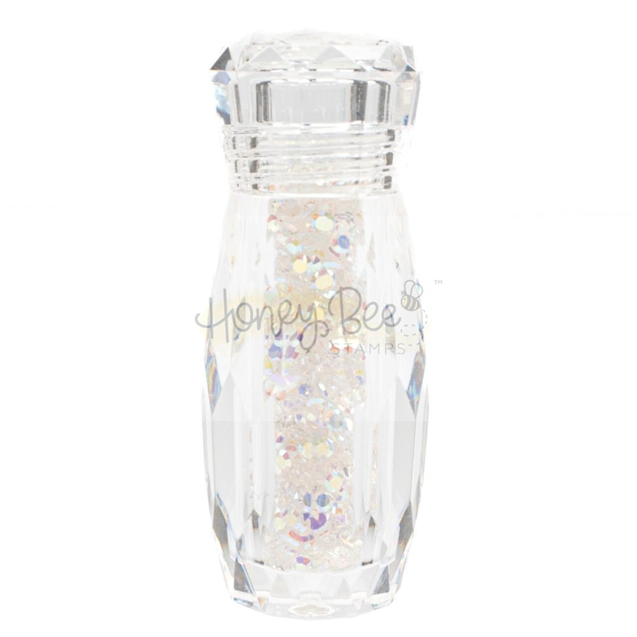 Tiny Diamonds - 2.3mm Crystal AB Rhinestones In Beautiful Faceted Jar